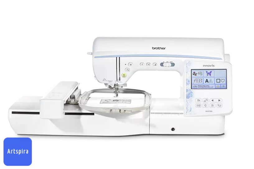 Brother NV2700 front view met borduurmodule
